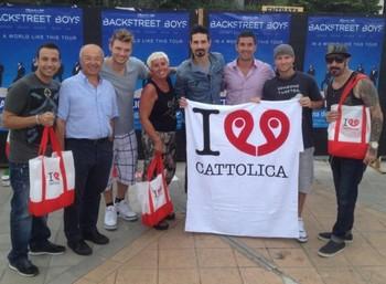 Anche i Backstreet Boys amano Cattolica