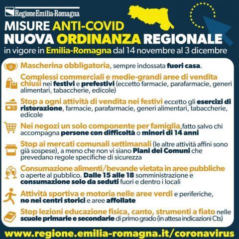 Ordinanza regionale: in Emilia-Romagna nuove misure anti-assembramenti