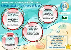 calendario iniziative centro per le Famiglie