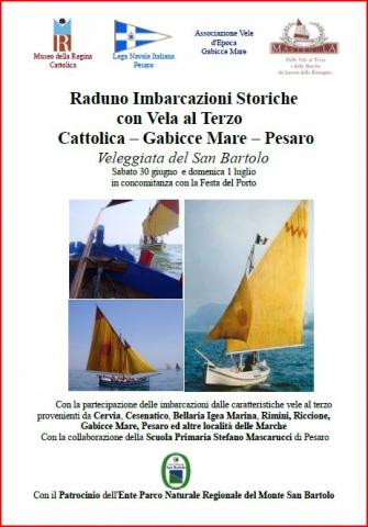 Raduno imbarcazioni Vele al terzo Cattolica - Gabicce Mare Pesaro 30 giugno 2018