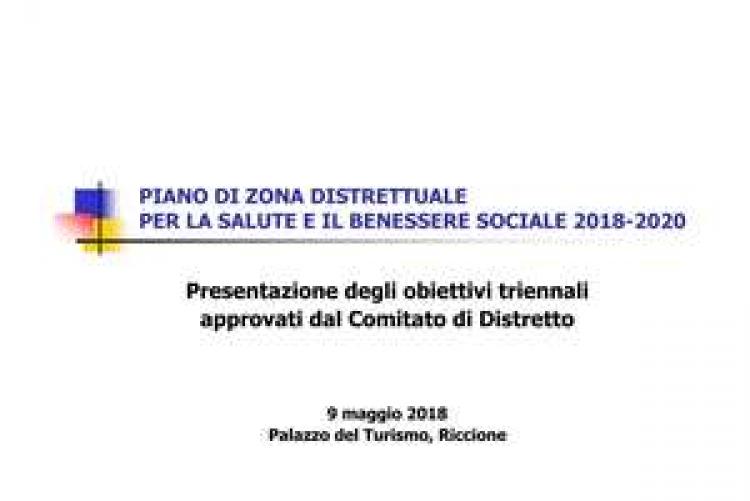 PIANO DI ZONA DISTRETTUALE PER LA SALUTE E IL BENESSERE SOCIALE 2018-2020