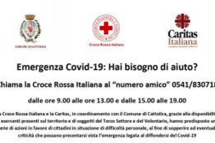 Emergenza Covid-19: numero amico della Croce Rossa 0541/830718