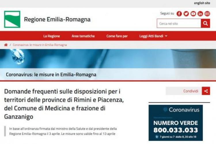Domande frequenti sulle disposizioni per i territori delle province di Rimini e Piacenza, del Comune di Medicina e frazione di Ganzanigo