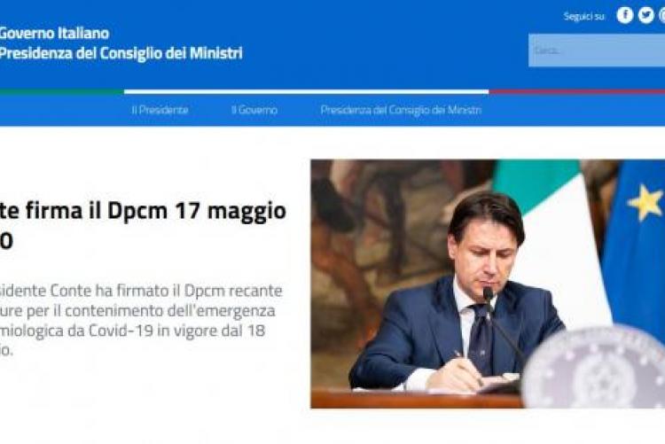 Conte firma il Dpcm 17 maggio 2020