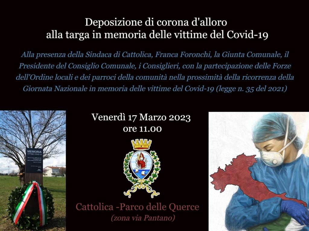 Cerimonia venerdì 17 marzo 2023 alle ore 11.00 alla presenza degli Amministratori, delle Autorità civili, militari e religiose  