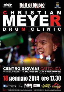 Locandina Seminario di batteria - 18 gennaio 2014 - Centro Giovani di Cattolica