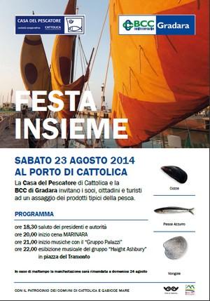 Festa insieme - sabato 23 agosto al porto di Cattolica