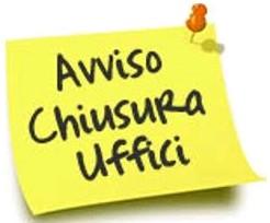 2 gennaio 2015 - chiusura uffici comunali