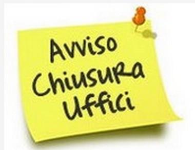 Avviso chiusura Uffici