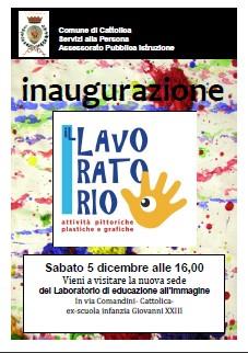 5 dicembre - Inaugurazione nuova sede del laboratorio di educazione all'immagine