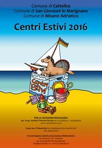 Manifesto 2016 Centri Estivi