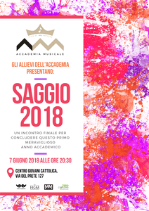 Locandina saggi 2018 - Accademia Musicale di Cattolica