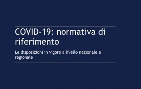 Le principali disposizioni in vigore all'8 aprile 2020