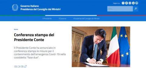 Il Presidente del Consiglio ha annunciato in conferenza stampa le nuove misure 