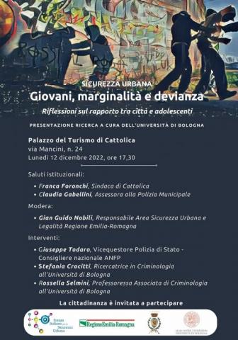 Riflessioni sul rapporto tra città e adolescenti. Presentazione della ricerca effettuata dall'Università di Bologna