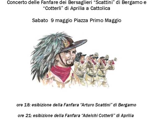 Sabato 9 maggio Fanfare dei Bersaglieri a Cattolica