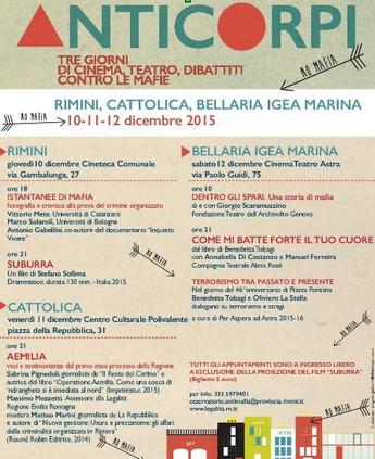 Anticorpi venerdì 11 dicembre a Cattolica