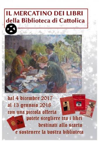 Il mercatino dei libri della Biblioteca di Cattolica. Edizione Natalizia 