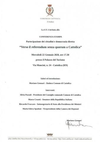 Invito conferenza stampa