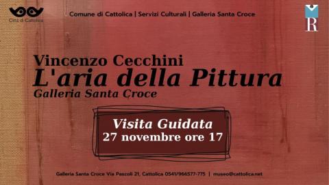 Visita guidata, mostra L'aria della pittura, Vincenzo Cecchini, Galleria Santa Croce, pittura aniconica, pittura analitica, artecontemporanea