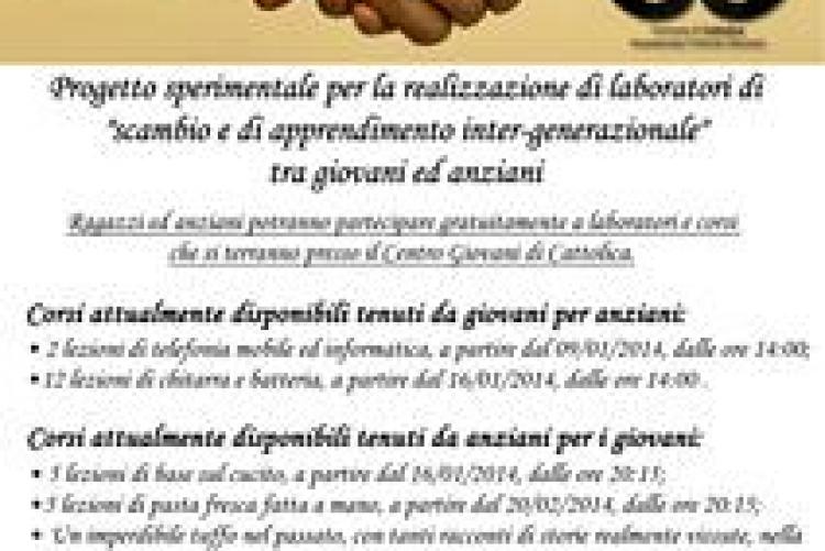 Locandina Progetto "Lo scambio dei saperi"