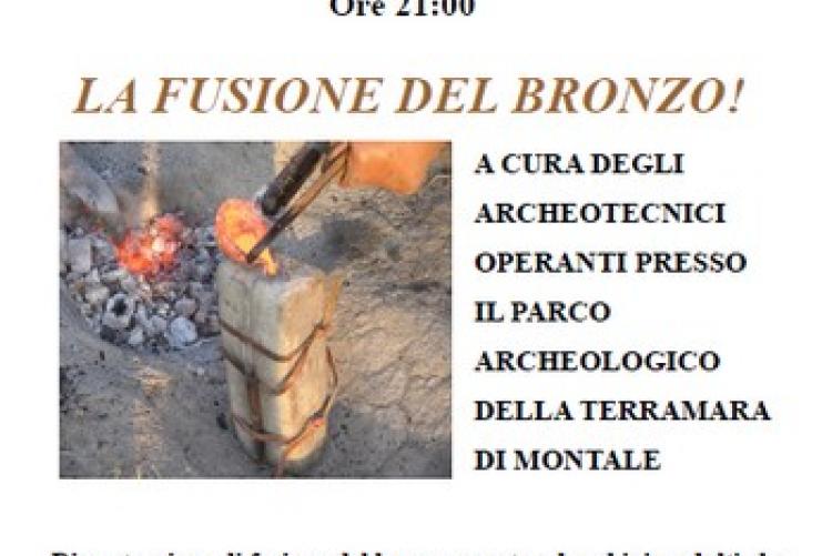 Un'estate da Regina: la fusione del bronzo; giovedì 10 luglio, a partire dalle 21,00