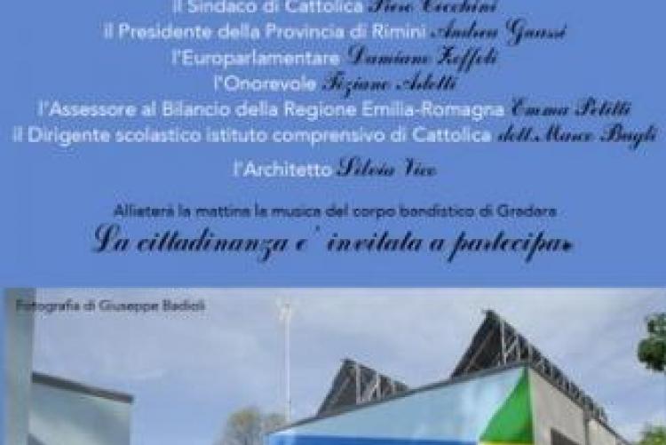 SABATO 6 ORE 10 inaugurazione della nuova Scuola dell'Infanzia "Papa Giovanni XXIII" sia in via Irma Bandiera 21. 