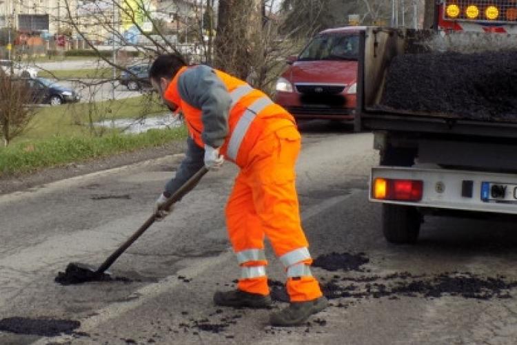 lavori sulla strada 