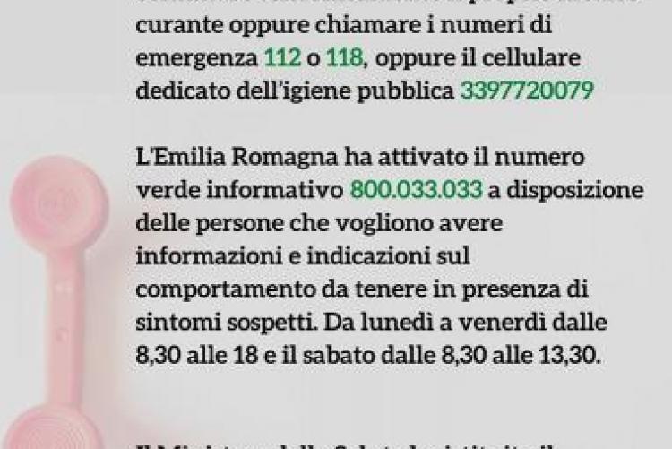 Numeri Utili - Coronavirus