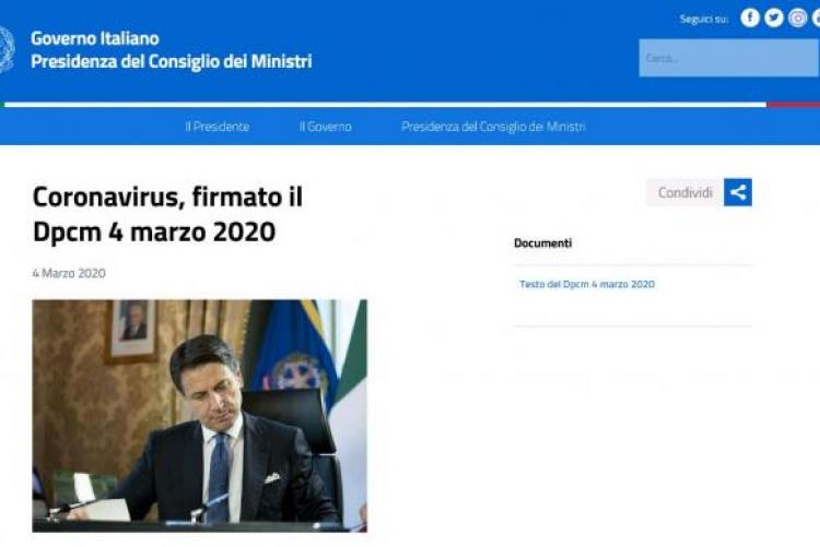 Il Presidente del Consiglio Ministri Giuseppe Conte