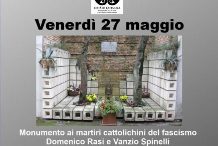 Inaugurazione di una "Targa" con QRCODE - Monumento dedicato a Domenico Rasi e Vanzio Spinelli