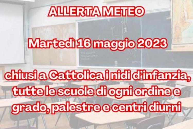 Ordinanza sindacale a seguito dell'allerta della Protezione Civile