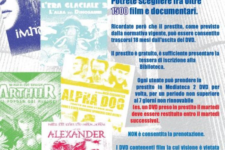 NOVITA' IN BIBLIOTECA - PRESTITO DVD