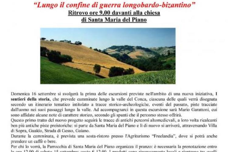 Lungo il confine di guerra longobardo-bizantino 16 settembre