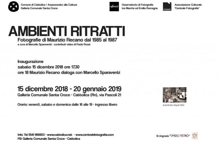 AMBIENTI RITRATTI Fotografie di Maurizio Recano dal 1985 al 1987