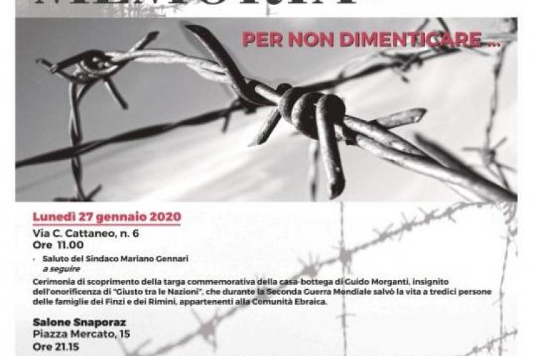 Manifesto Giorno della Memoria 2020