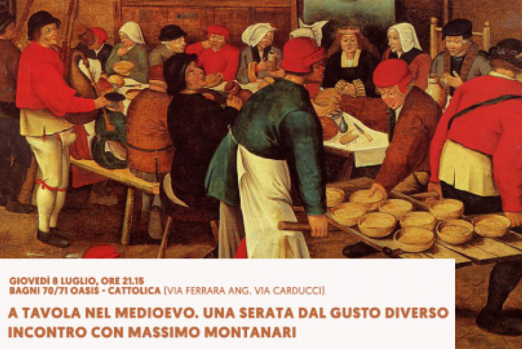 massimo montanari, medioevo, alimentazione, museo della regina, cattolica 750, cibo, cena medievale