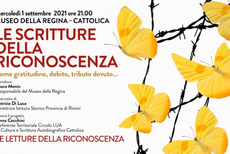 scritture della riconoscenza, Anna Cecchini, museo della regina, memoria, LUA, istituto storico della Resistenza